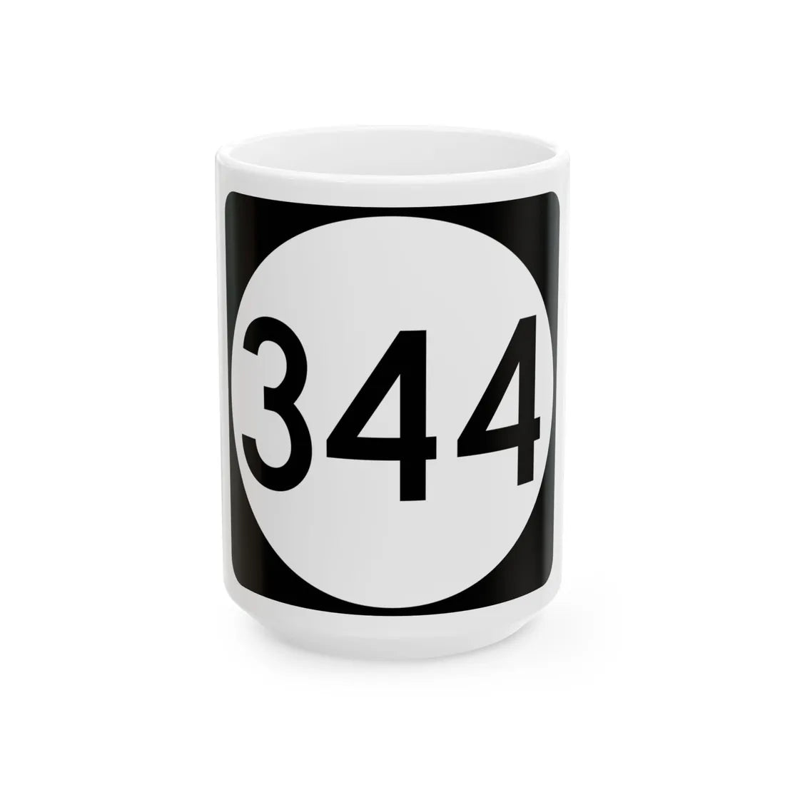 PR tertiary 344 (Puerto Rico) (Road Sign) White Coffee Mug 15oz - Go Mug Yourself