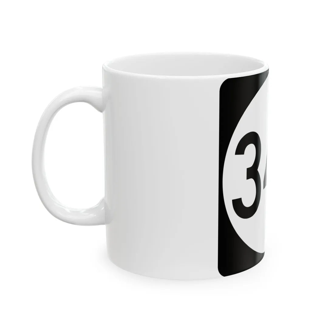PR tertiary 344 (Puerto Rico) (Road Sign) White Coffee Mug - Go Mug Yourself
