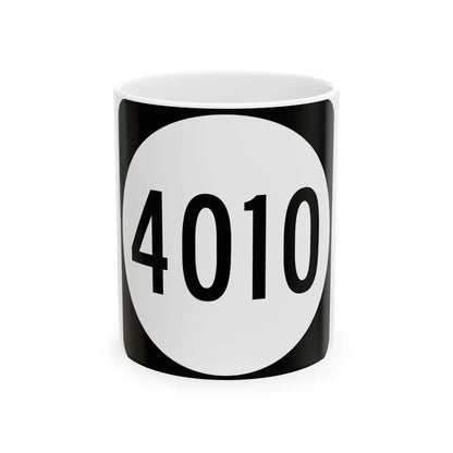 PR tertiary 4010 (Puerto Rico) (Road Sign) White Coffee Mug 11oz - Go Mug Yourself