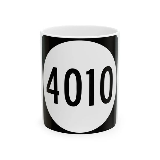 PR tertiary 4010 (Puerto Rico) (Road Sign) White Coffee Mug 11oz - Go Mug Yourself