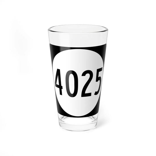 PR tertiary 4025 (Puerto Rico) (Road Sign) Pint Glass 16oz 16oz - Go Mug Yourself