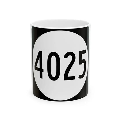 PR tertiary 4025 (Puerto Rico) (Road Sign) White Coffee Mug 11oz - Go Mug Yourself