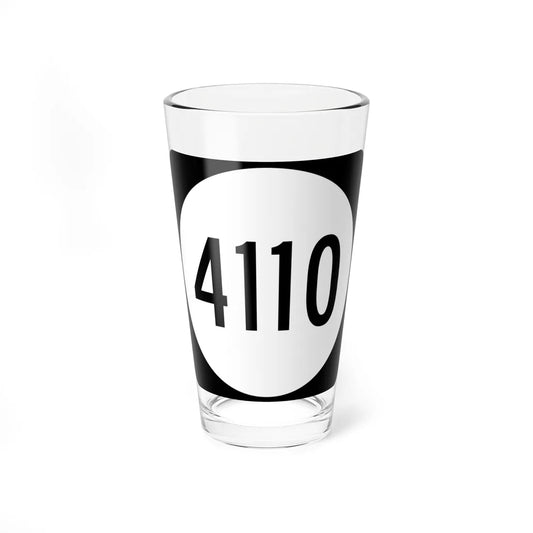 PR tertiary 4110 (Puerto Rico) (Road Sign) Pint Glass 16oz 16oz - Go Mug Yourself