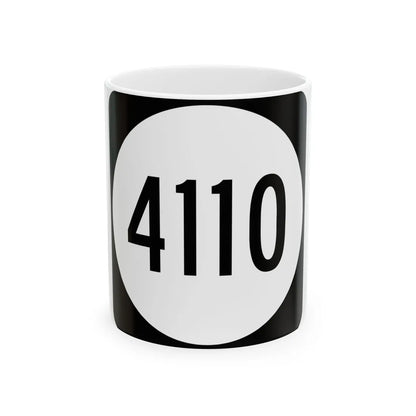 PR tertiary 4110 (Puerto Rico) (Road Sign) White Coffee Mug 11oz - Go Mug Yourself