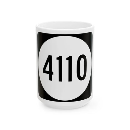 PR tertiary 4110 (Puerto Rico) (Road Sign) White Coffee Mug 15oz - Go Mug Yourself