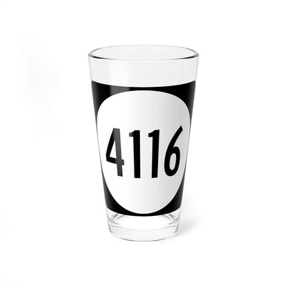 PR tertiary 4116 (Puerto Rico) (Road Sign) Pint Glass 16oz 16oz - Go Mug Yourself