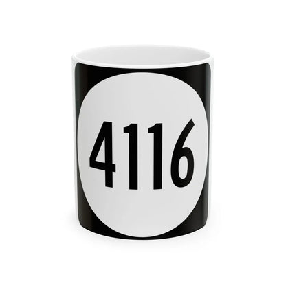 PR tertiary 4116 (Puerto Rico) (Road Sign) White Coffee Mug 11oz - Go Mug Yourself