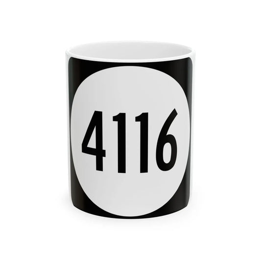 PR tertiary 4116 (Puerto Rico) (Road Sign) White Coffee Mug 11oz - Go Mug Yourself