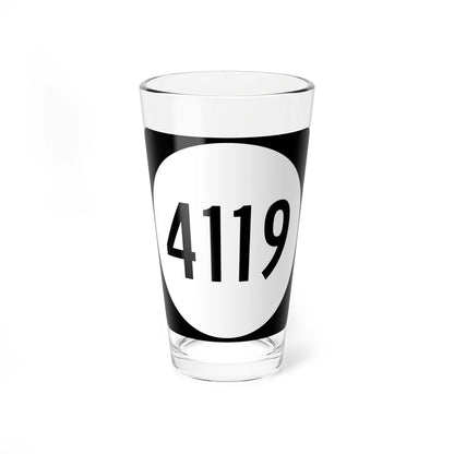 PR tertiary 4119 (Puerto Rico) (Road Sign) Pint Glass 16oz 16oz - Go Mug Yourself