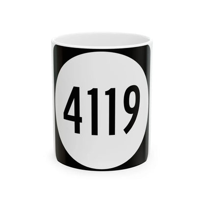 PR tertiary 4119 (Puerto Rico) (Road Sign) White Coffee Mug 11oz - Go Mug Yourself