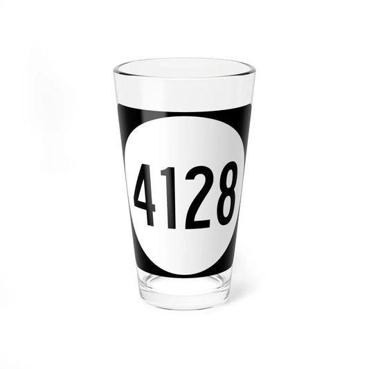 PR tertiary 4128 (Puerto Rico) (Road Sign) Pint Glass 16oz 16oz - Go Mug Yourself