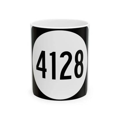 PR tertiary 4128 (Puerto Rico) (Road Sign) White Coffee Mug 11oz - Go Mug Yourself