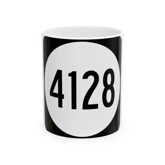PR tertiary 4128 (Puerto Rico) (Road Sign) White Coffee Mug 11oz - Go Mug Yourself