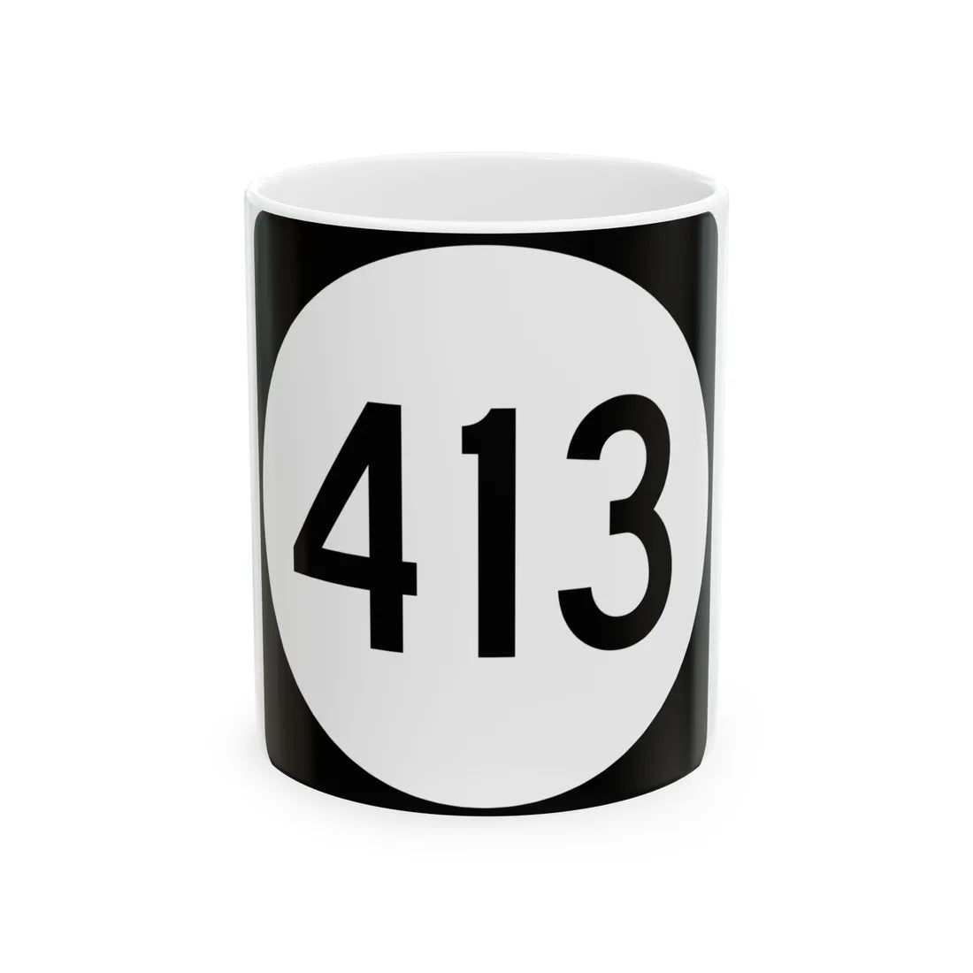 PR tertiary 413 (Puerto Rico) (Road Sign) White Coffee Mug 11oz - Go Mug Yourself