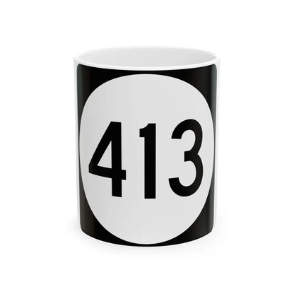 PR tertiary 413 (Puerto Rico) (Road Sign) White Coffee Mug 11oz - Go Mug Yourself