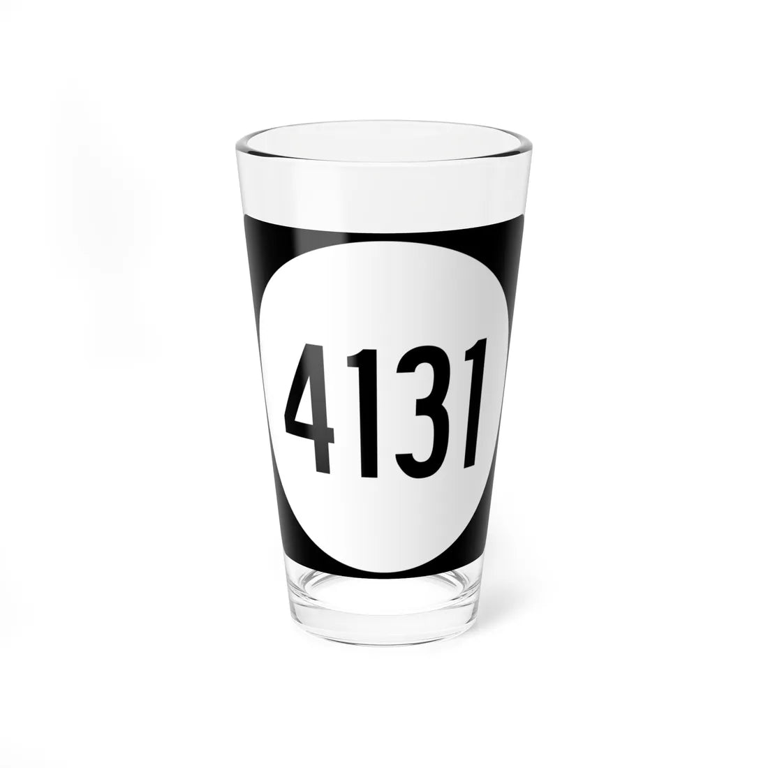 PR tertiary 4131 (Puerto Rico) (Road Sign) Pint Glass 16oz - Go Mug Yourself