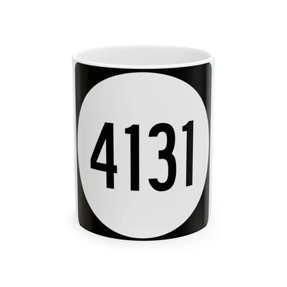 PR tertiary 4131 (Puerto Rico) (Road Sign) White Coffee Mug 11oz - Go Mug Yourself