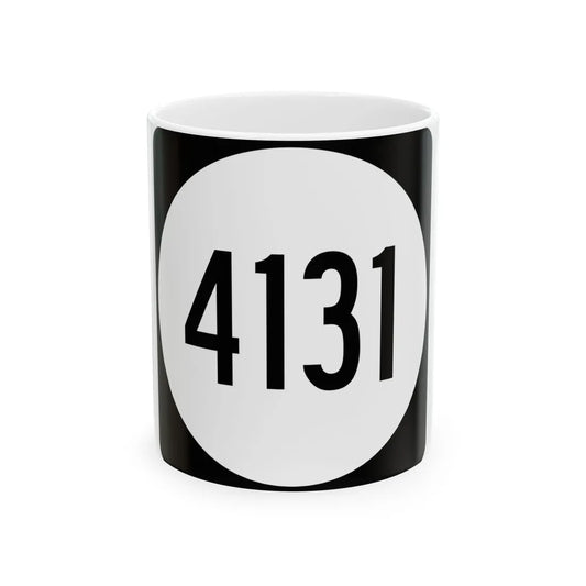 PR tertiary 4131 (Puerto Rico) (Road Sign) White Coffee Mug 11oz - Go Mug Yourself