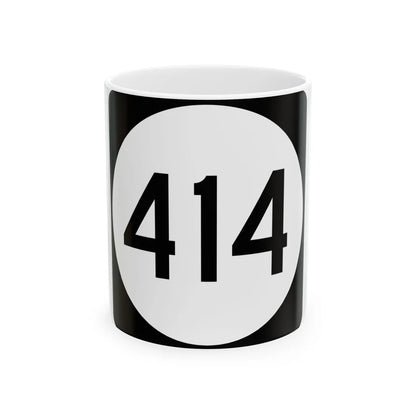 PR tertiary 414 (Puerto Rico) (Road Sign) White Coffee Mug 11oz - Go Mug Yourself