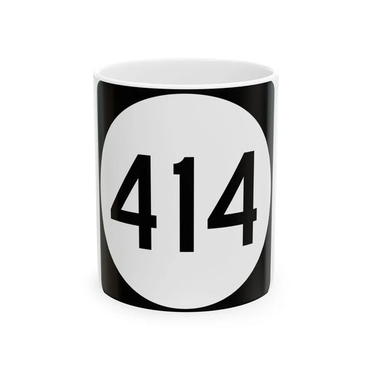 PR tertiary 414 (Puerto Rico) (Road Sign) White Coffee Mug 11oz - Go Mug Yourself