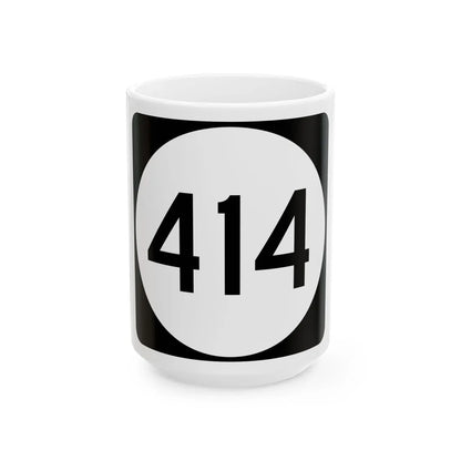 PR tertiary 414 (Puerto Rico) (Road Sign) White Coffee Mug 15oz - Go Mug Yourself