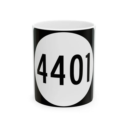 PR tertiary 4401 (Puerto Rico) (Road Sign) White Coffee Mug 11oz - Go Mug Yourself