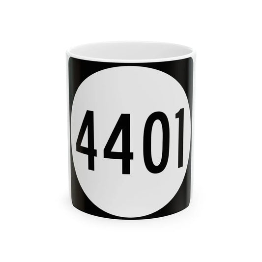 PR tertiary 4401 (Puerto Rico) (Road Sign) White Coffee Mug 11oz - Go Mug Yourself