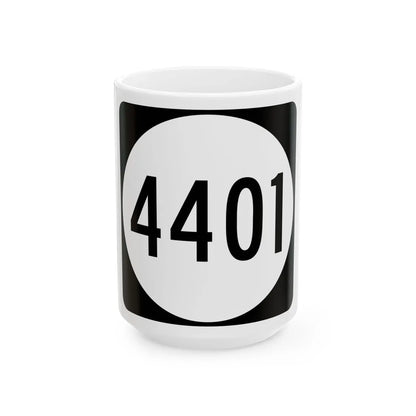 PR tertiary 4401 (Puerto Rico) (Road Sign) White Coffee Mug 15oz - Go Mug Yourself
