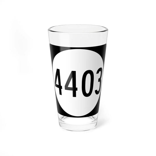 PR tertiary 4403 (Puerto Rico) (Road Sign) Pint Glass 16oz 16oz - Go Mug Yourself