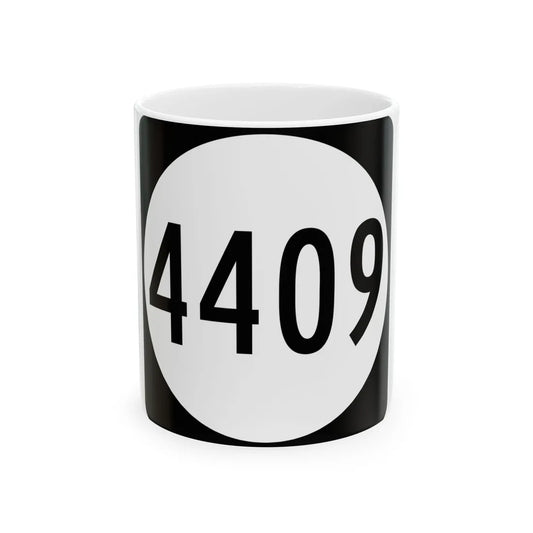 PR tertiary 4409 (Puerto Rico) (Road Sign) White Coffee Mug 11oz - Go Mug Yourself