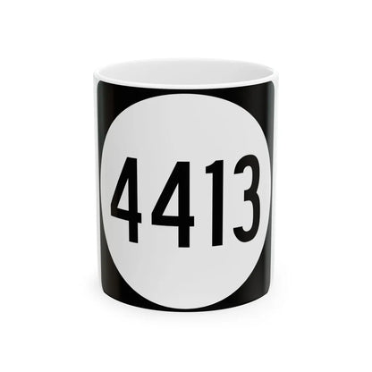 PR tertiary 4413 (Puerto Rico) (Road Sign) White Coffee Mug 11oz - Go Mug Yourself