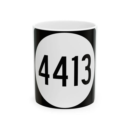 PR tertiary 4413 (Puerto Rico) (Road Sign) White Coffee Mug 11oz - Go Mug Yourself