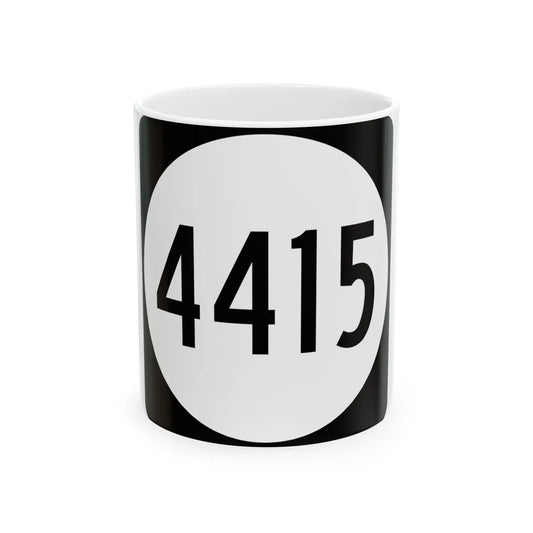 PR tertiary 4415 (Puerto Rico) (Road Sign) White Coffee Mug 11oz - Go Mug Yourself