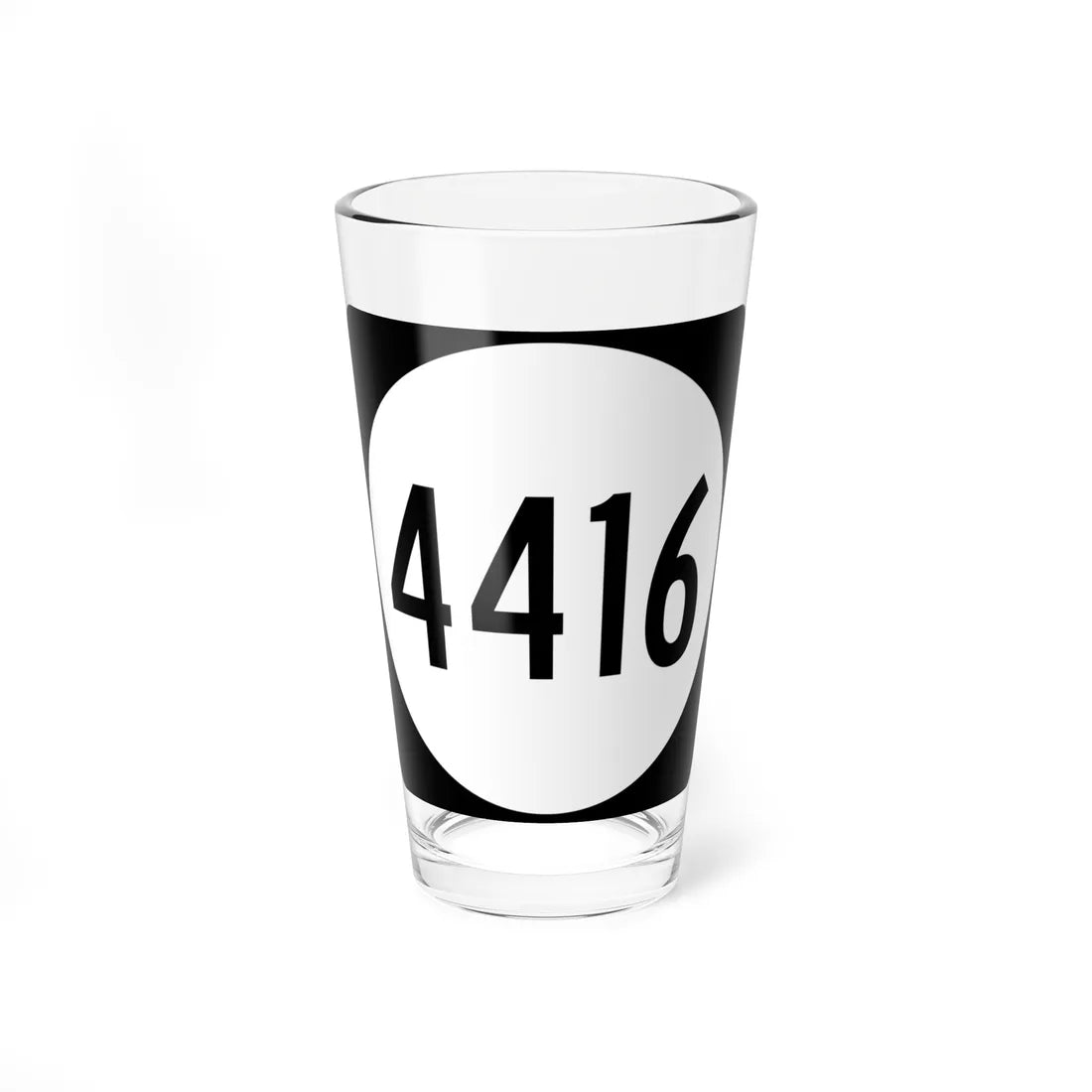 PR tertiary 4416 (Puerto Rico) (Road Sign) Pint Glass 16oz 16oz - Go Mug Yourself