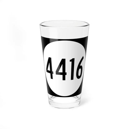 PR tertiary 4416 (Puerto Rico) (Road Sign) Pint Glass 16oz 16oz - Go Mug Yourself