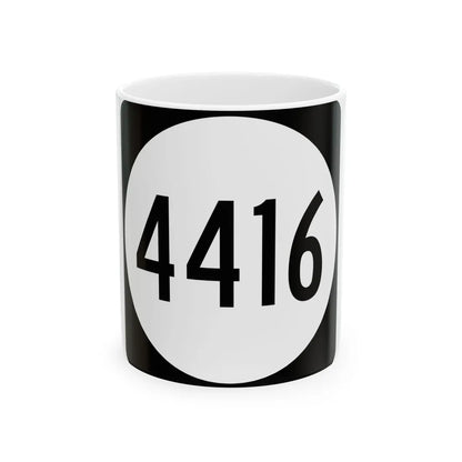 PR tertiary 4416 (Puerto Rico) (Road Sign) White Coffee Mug 11oz - Go Mug Yourself