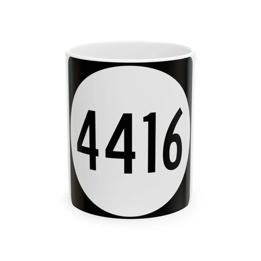PR tertiary 4416 (Puerto Rico) (Road Sign) White Coffee Mug 11oz - Go Mug Yourself