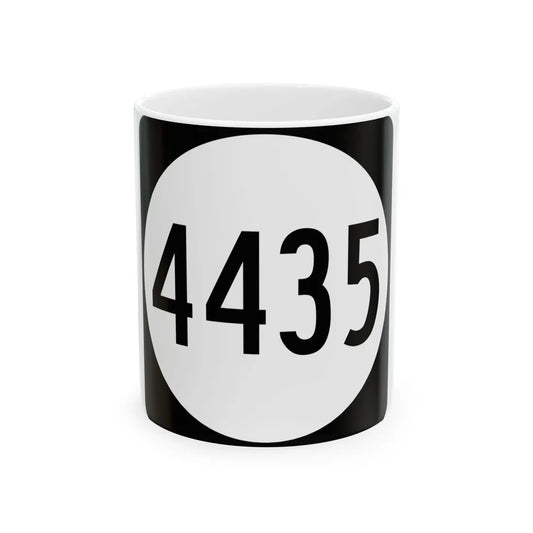 PR tertiary 4435 (Puerto Rico) (Road Sign) White Coffee Mug 11oz - Go Mug Yourself