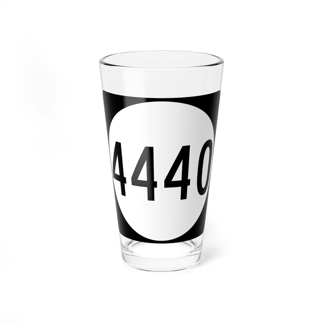 PR tertiary 4440 (Puerto Rico) (Road Sign) Pint Glass 16oz 16oz - Go Mug Yourself