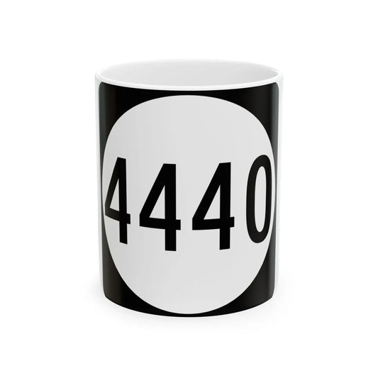 PR tertiary 4440 (Puerto Rico) (Road Sign) White Coffee Mug 11oz - Go Mug Yourself
