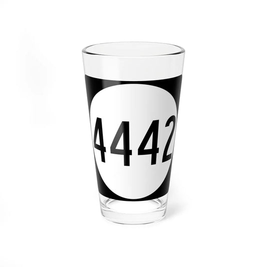 PR tertiary 4442 (Puerto Rico) (Road Sign) Pint Glass 16oz 16oz - Go Mug Yourself