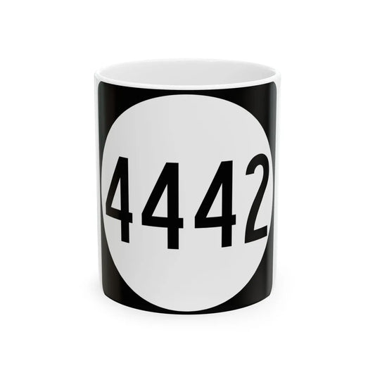 PR tertiary 4442 (Puerto Rico) (Road Sign) White Coffee Mug 11oz - Go Mug Yourself