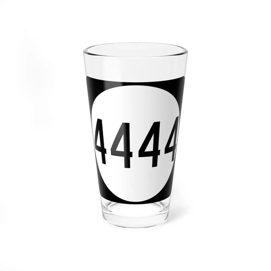 PR tertiary 4444 (Puerto Rico) (Road Sign) Pint Glass 16oz 16oz - Go Mug Yourself