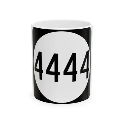PR tertiary 4444 (Puerto Rico) (Road Sign) White Coffee Mug 11oz - Go Mug Yourself