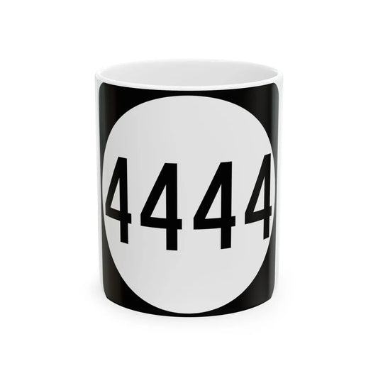 PR tertiary 4444 (Puerto Rico) (Road Sign) White Coffee Mug 11oz - Go Mug Yourself