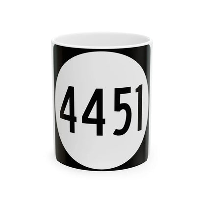 PR tertiary 4451 (Puerto Rico) (Road Sign) White Coffee Mug 11oz - Go Mug Yourself
