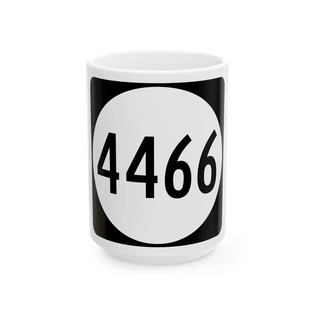 PR tertiary 4466 (Puerto Rico) (Road Sign) White Coffee Mug 15oz - Go Mug Yourself