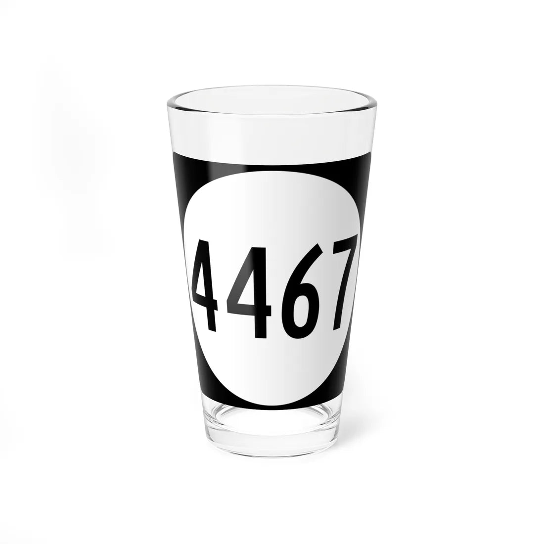 PR tertiary 4467 (Puerto Rico) (Road Sign) Pint Glass 16oz 16oz - Go Mug Yourself