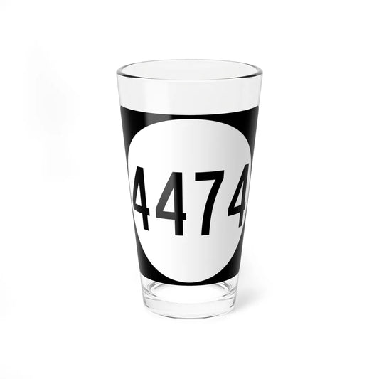 PR tertiary 4474 (Puerto Rico) (Road Sign) Pint Glass 16oz 16oz - Go Mug Yourself