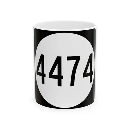 PR tertiary 4474 (Puerto Rico) (Road Sign) White Coffee Mug 11oz - Go Mug Yourself